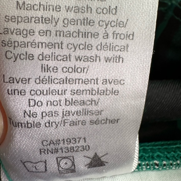 Pam & Gela Ocelot Curved Hem leggings tights green black size medium - Picture 14 of 16